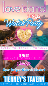 Love Island USA Watch Party Instagram Post Template