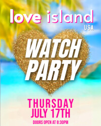 Love Island Watch Party Instagram Portrait template