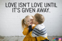 LOVE ISN'T LOVE QUOTE TEMPLATE Poster