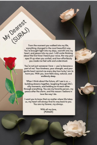 Love letter Grafika na Pinterest template