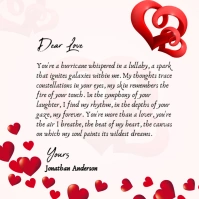 Love letter Instagram Post template