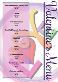 Love menu Template | PosterMyWall