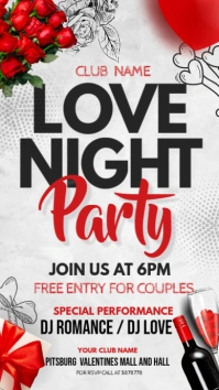 love night Instagram post template