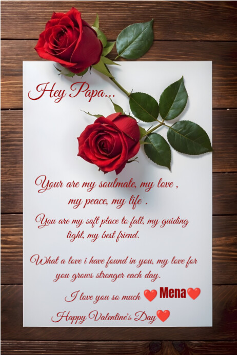 Copy of Love note | PosterMyWall