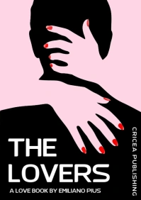 love novel book black and pink A4 template