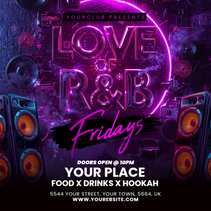 love of RNB party Flyer Template | PosterMyWall