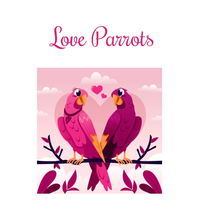 love parrot Logotyp template