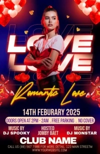 love party Wide Setengah Halaman template