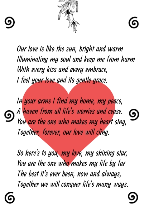Love Poem Template PosterMyWall