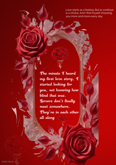 love poster A5 template
