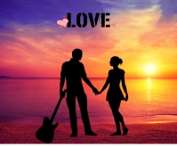 love quote Rectangle moyen template