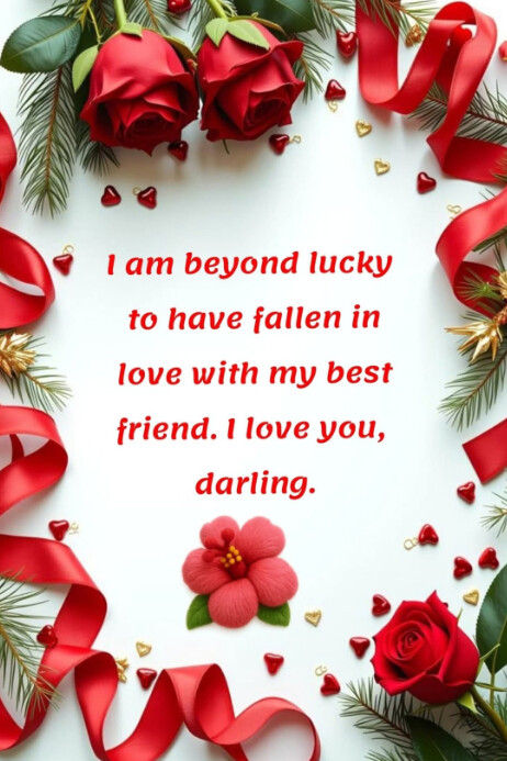 Love quote template Plakkaat