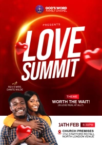 love summit church flyer A4 template