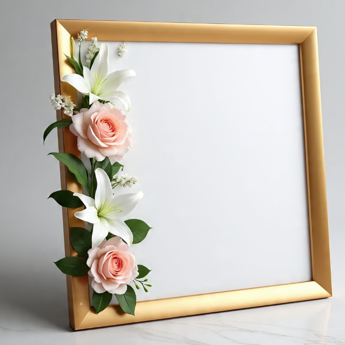 Floral Frame Design Template | PosterMyWall