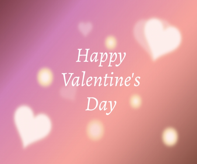 Lovely Happy Valentine's Day Medium Rectangle template