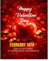 Lovers night Instagram Portrait template