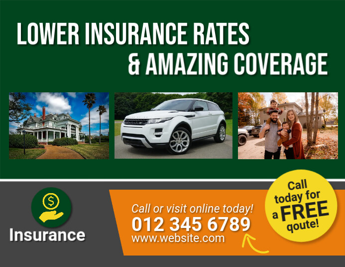 Lower Insurance Rate Template | PosterMyWall