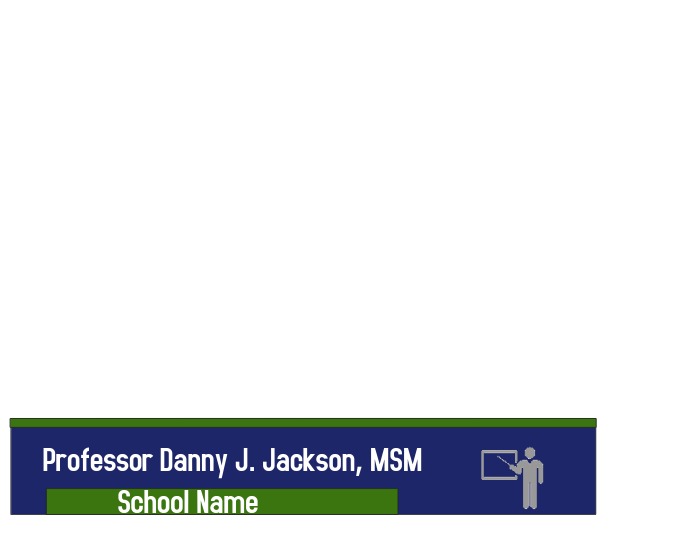 Lower third banner Flyer (US Letter) template