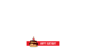 lower third birthday Display digitale (16:9) template