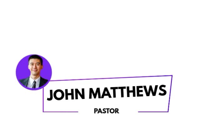 lower third church template Pantalla Digital (16:9)