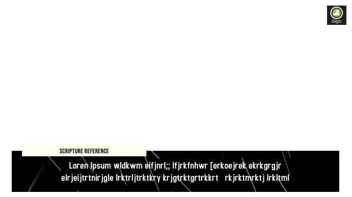 Scripture Lower Third Examples lower third scripture Template | PosterMyWall