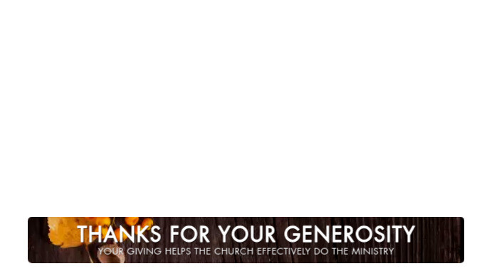 Generosity Display lower thirds thanks for generosity Template | PosterMyWall