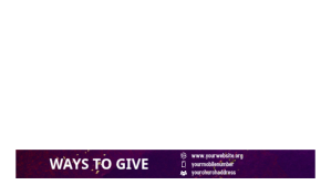 lower thirds tithes ad offering Digitalt display (16:9) template