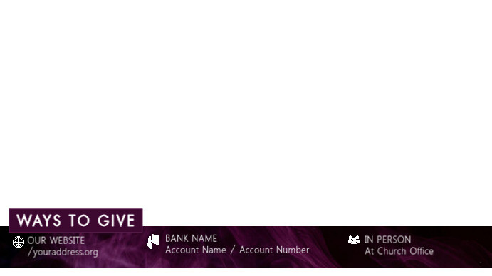 lower thirds ways to give Digital Display (16:9) template