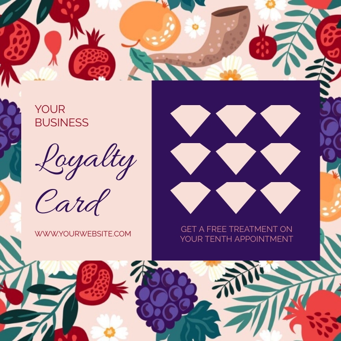 Loyalty Card Instagram-Beitrag template