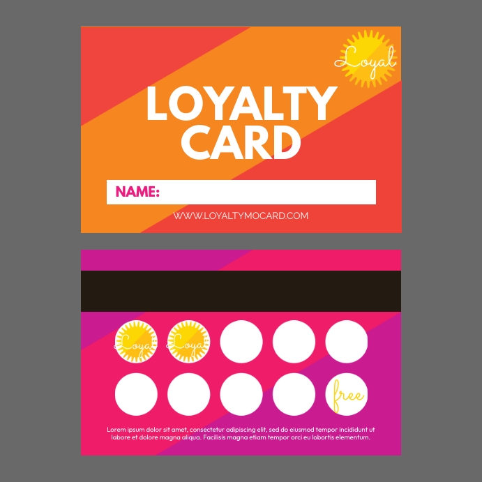 Loyalty Card Design Template