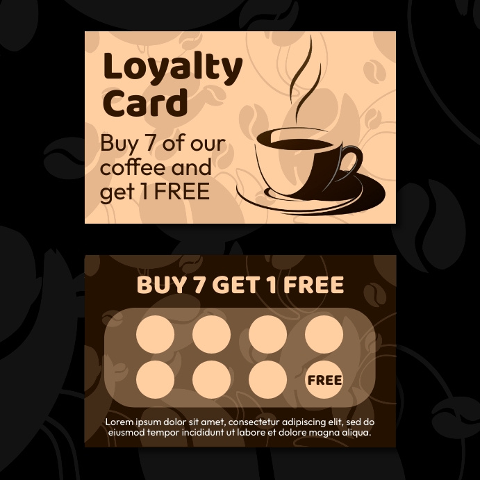 Loyalty Card Template Ads | PosterMyWall