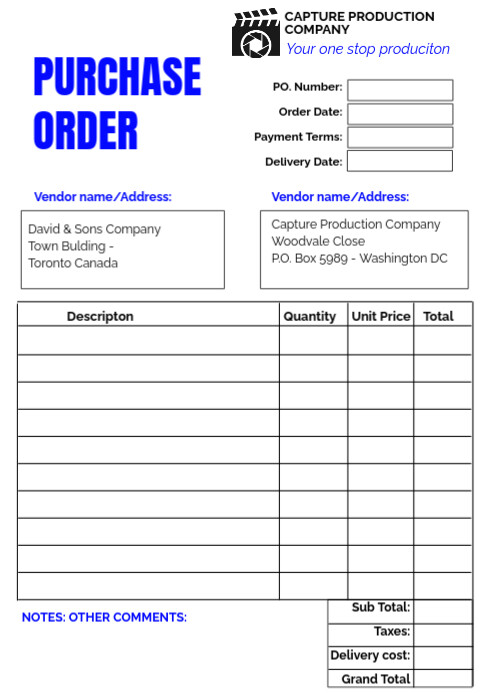 Legal Purchase Order Example Lpo purchase order document a4 size Template | PosterMyWall
