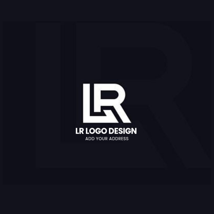LR Logo Design Template | PosterMyWall