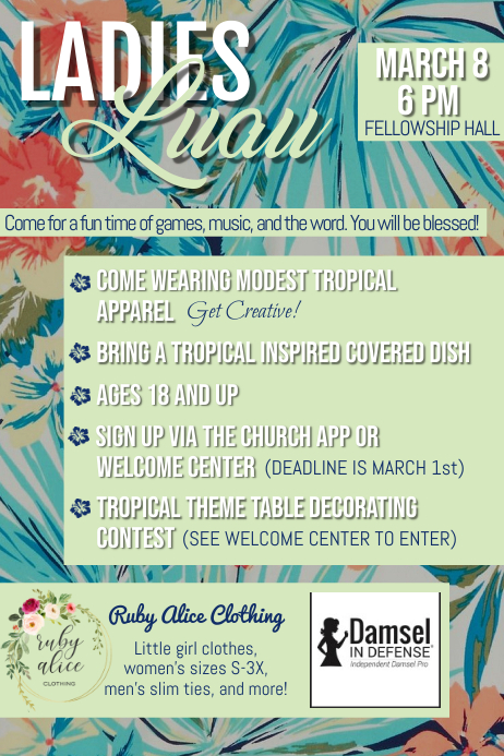 Luau Template PosterMyWall