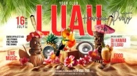 Luau Party Display digitale (16:9) template