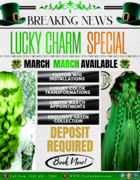 Lucky Charm Beauty Special Event Flyer (US Letter) template