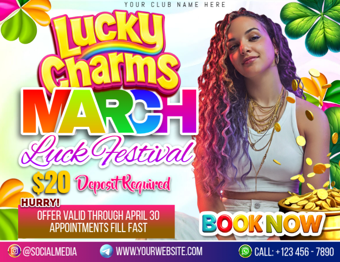 Luck Festival Promotion Flyers Template | PosterMyWall