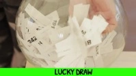 LUCKY DRAW ตัวอย่างภาพบน YouTube template