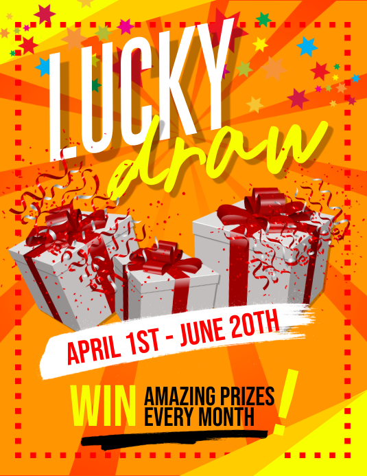 Lucky Draw Raffle Example Lucky Draw Poster Design Poster Wint Stock Illustrations – 45 Poster