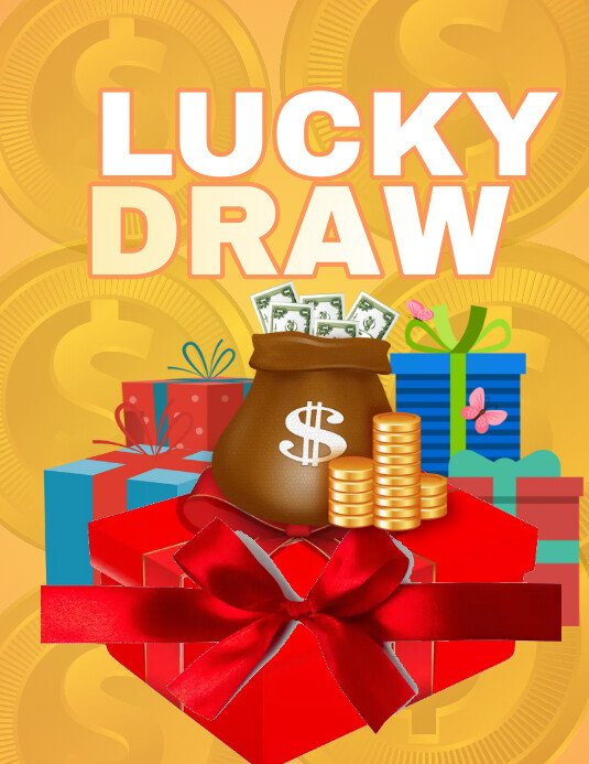 Lucky Draw Poster Design Poster Wint Stock Illustrations – 45 Poster