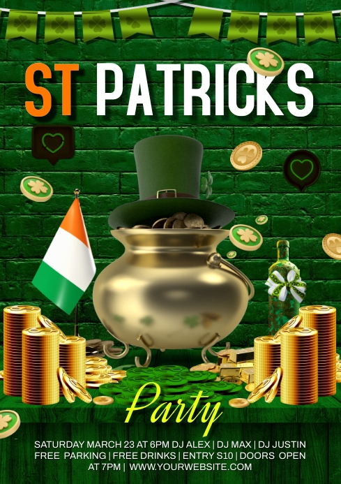 为你搜索幸运帕特里克节bash Pary模板 Postermywall 为你搜索幸运帕特里克节bash Pary模板 Postermywall