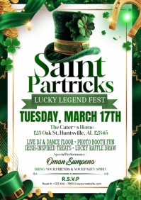 Lucky Legend Emerald Celebration A4 template