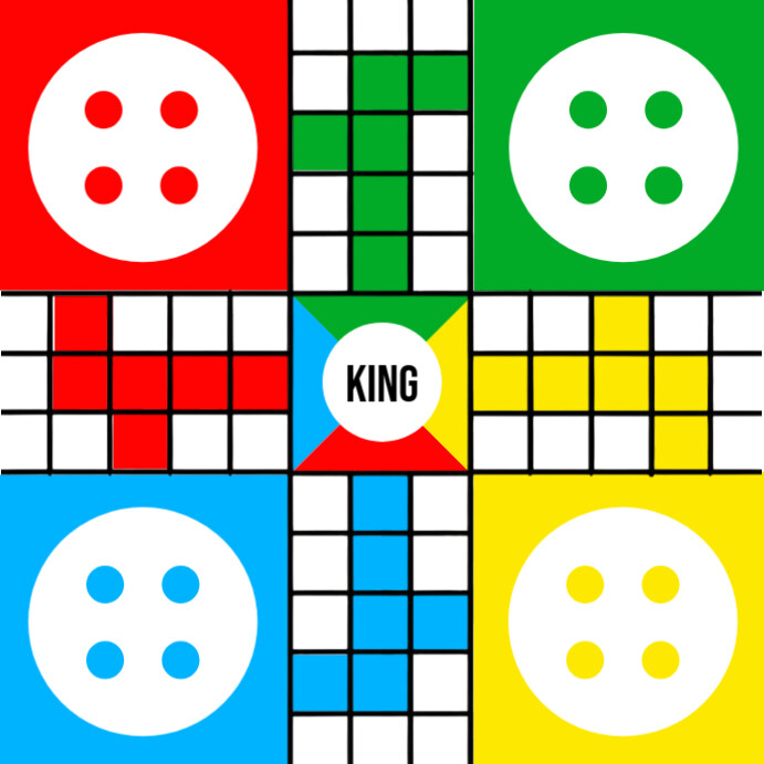 Ludo Board Square (1:1) template