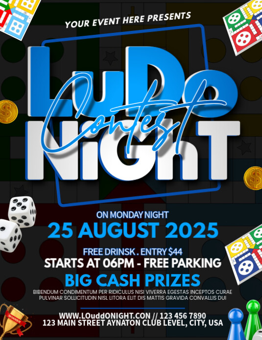 Ludo Contest Iflaya (Incwadi ye-US) template