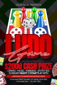 Ludo Game Affiche template
