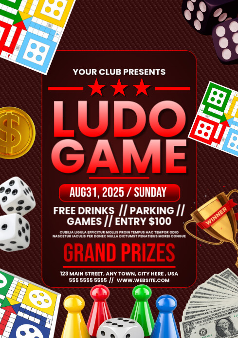 Ludo Game A4 template