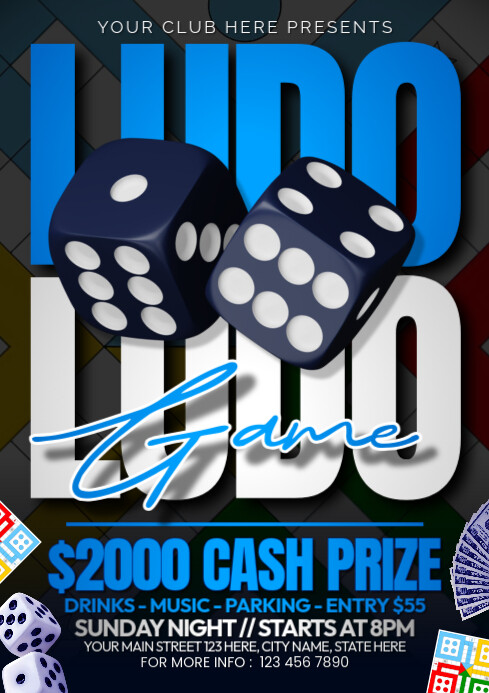 Ludo Game A4 template