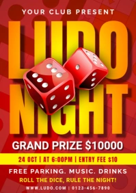Ludo Night A4 template
