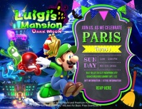 Luigi's Mansion Flyer (US Letter) template
