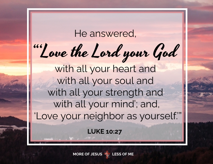 LUKE 10:27 Løbeseddel (US Letter) template